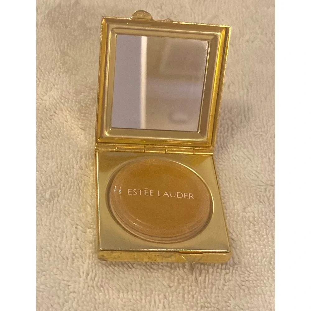 Estee Lauder Lucidity‎ Translucent Pressed Powder Gold Square Compact